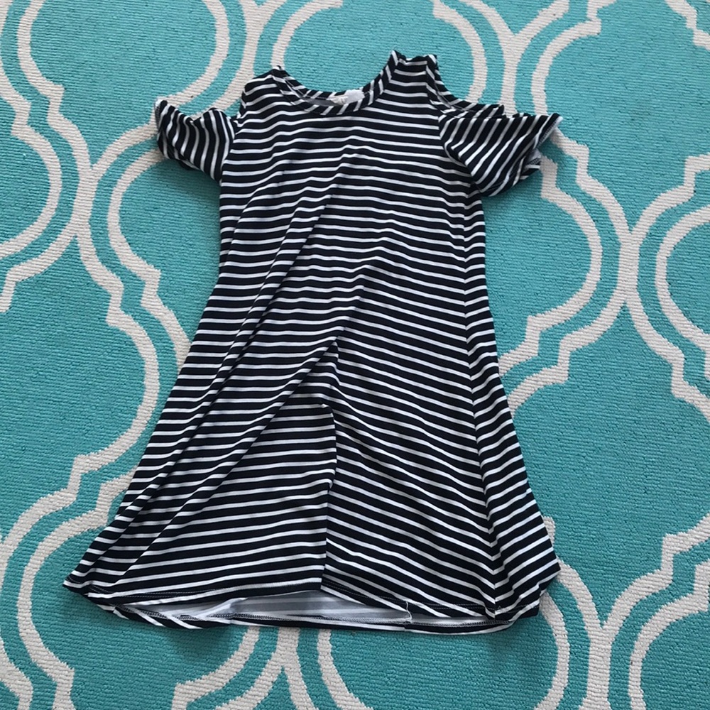 Off the shoulder stripe dress